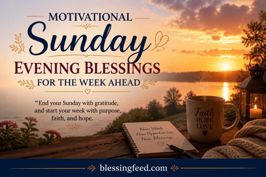 Motivational Sunday Evening Blessings for the Week Ahead