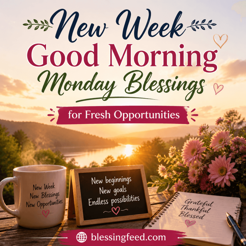 New Week Good Morning Monday Blessings for Fresh Opportunities