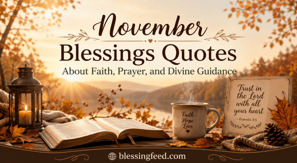 November Blessings Quotes About Faith, Prayer, and Divine Guidance