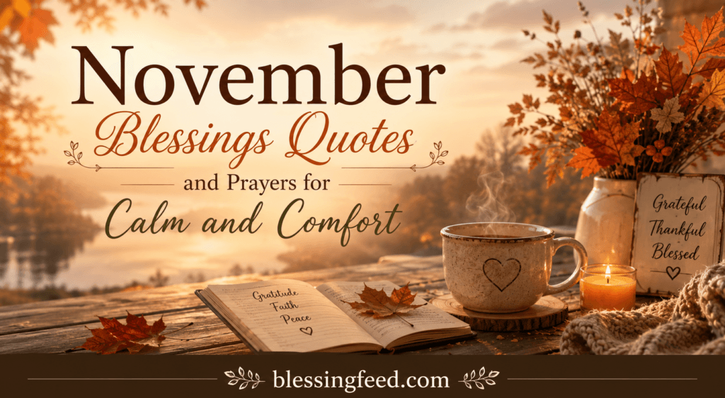November Blessings Quotes and Prayers for Calm and Comfort