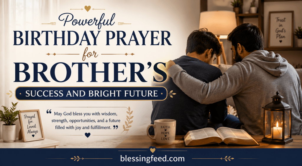 Powerful Birthday Prayer for Brother’s Success and Bright Future