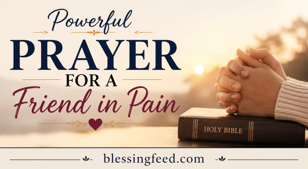 Powerful Prayer for a Friend in Pain