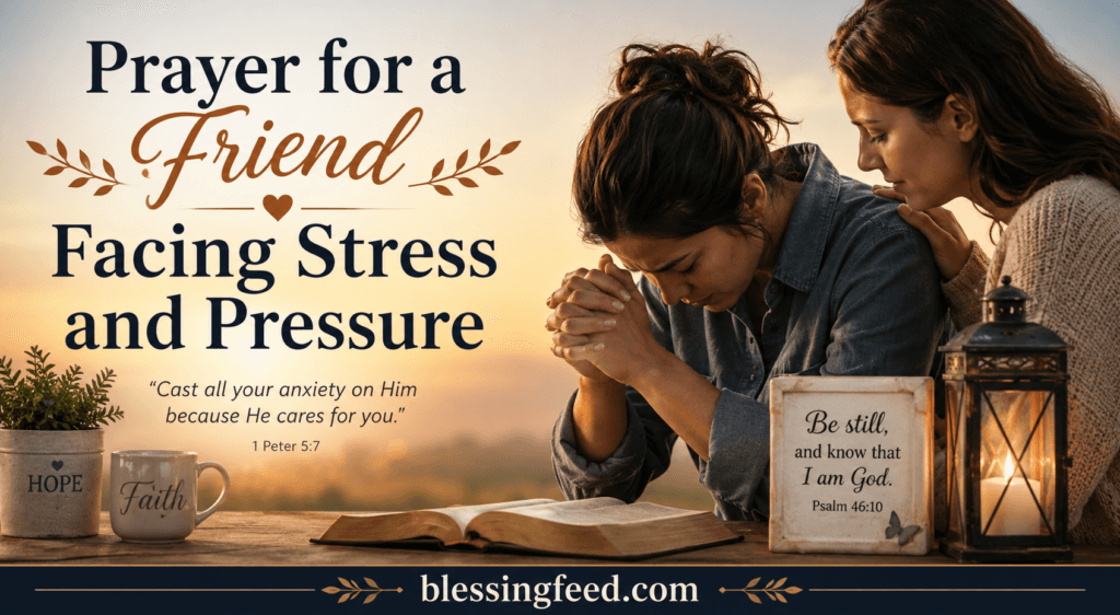 Prayer for a Friend Facing Stress and Pressure