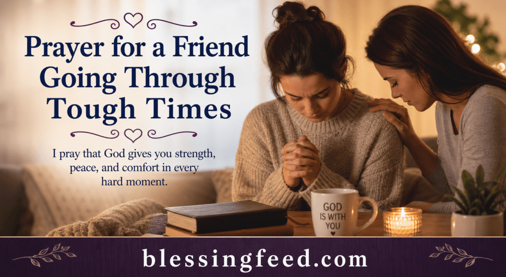 Prayer for a Friend Going Through Tough Times