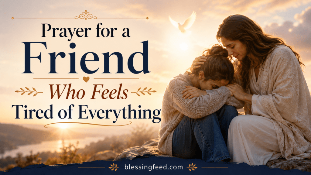 Prayer for a Friend Who Feels Tired of Everything