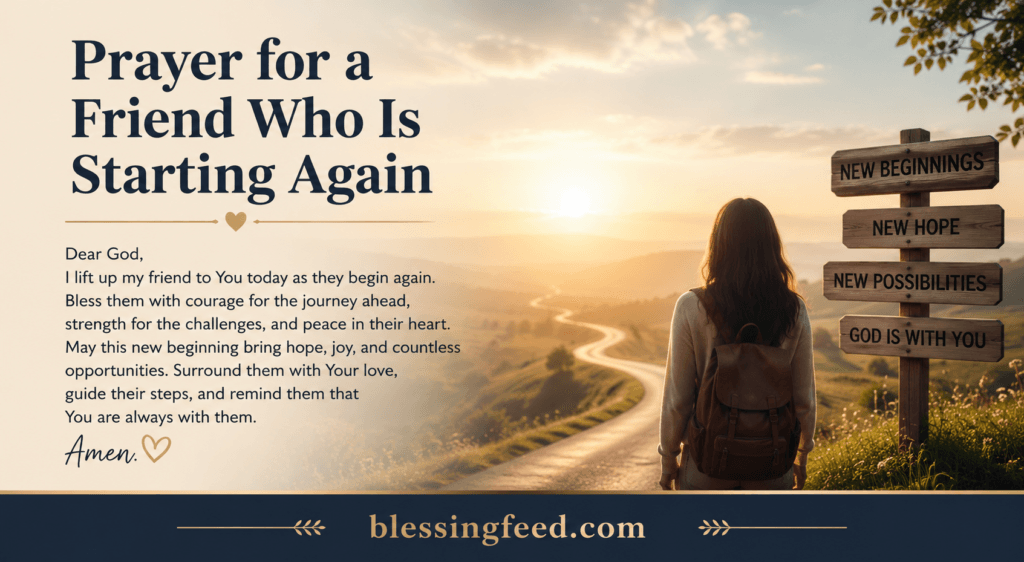 Prayer for a Friend Who Is Starting Again