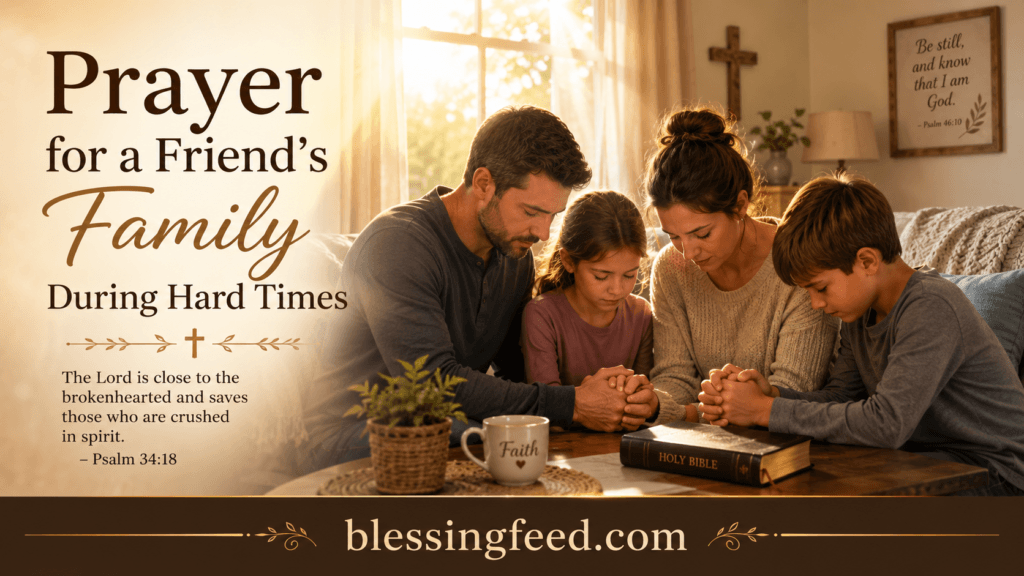 Prayer for a Friend’s Family During Hard Times