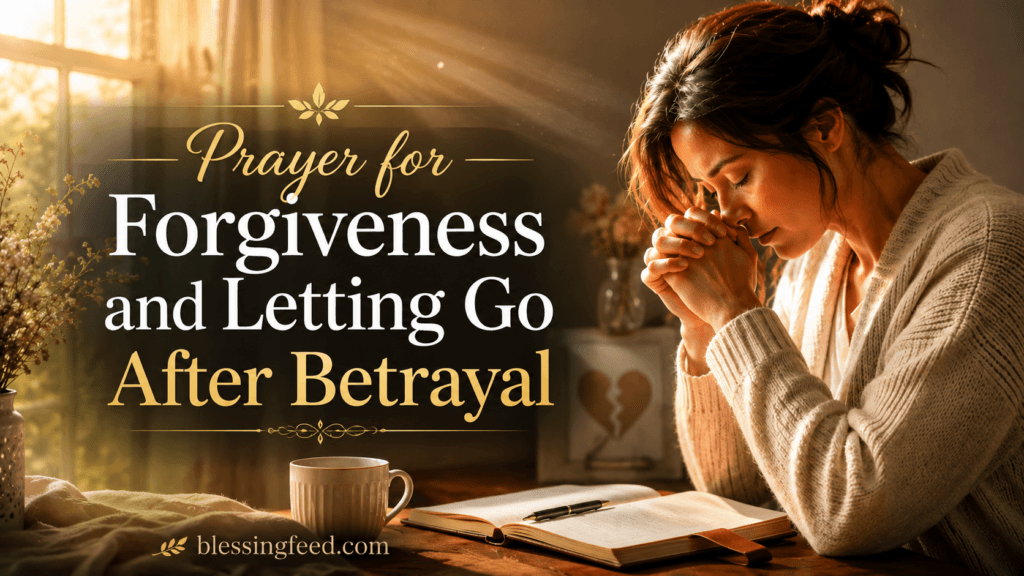 Prayer for Forgiveness and Letting Go After Betrayal