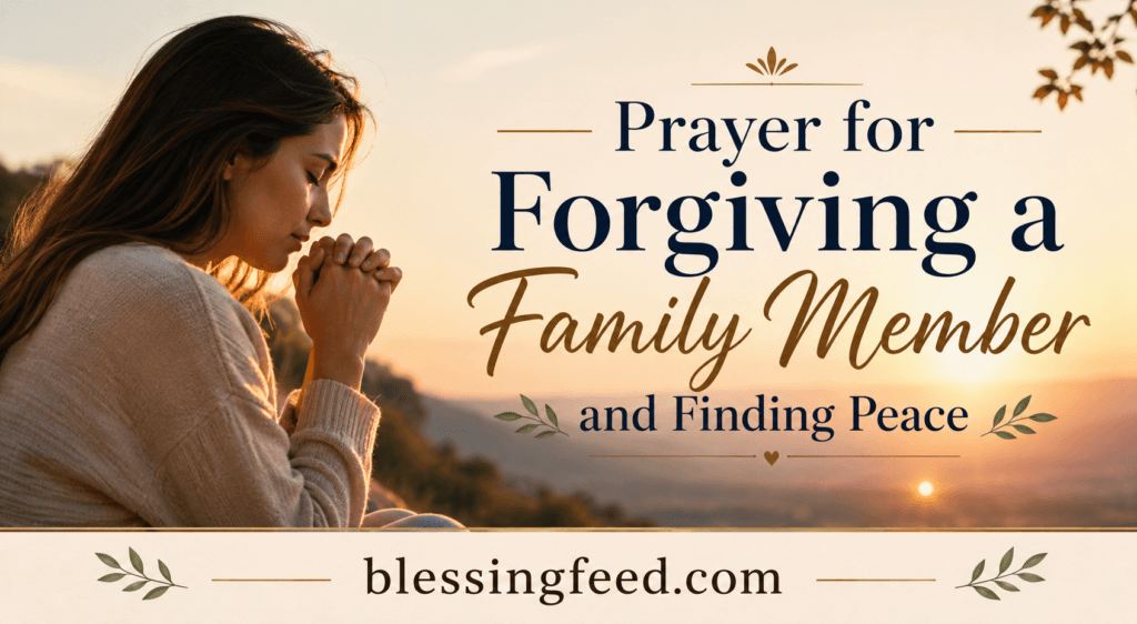 Prayer for Forgiving a Family Member and Finding Peace