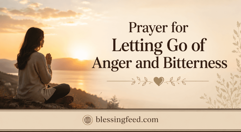 Prayer for Letting Go of Anger and Bitterness