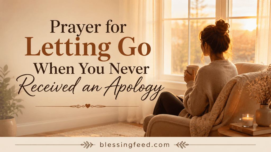 Prayer for Letting Go When You Never Received an Apology