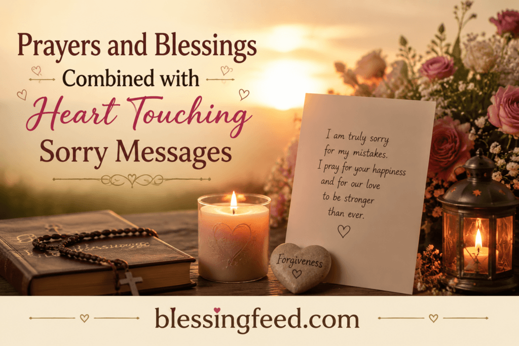 Prayers and Blessings Combined with Heart Touching Sorry Messages