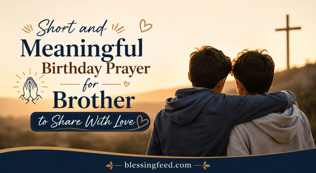 Short and Meaningful Birthday Prayer for Brother to Share With Love
