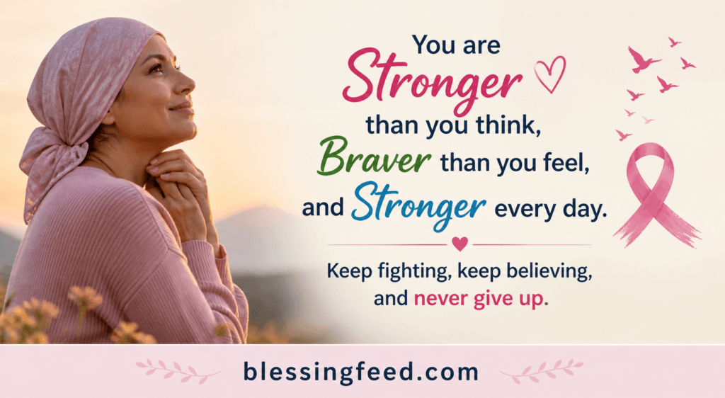short positive message for cancer patient