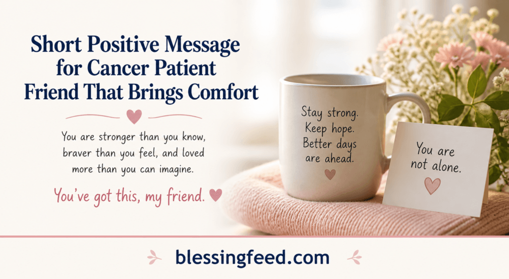 short positive message for cancer patient
