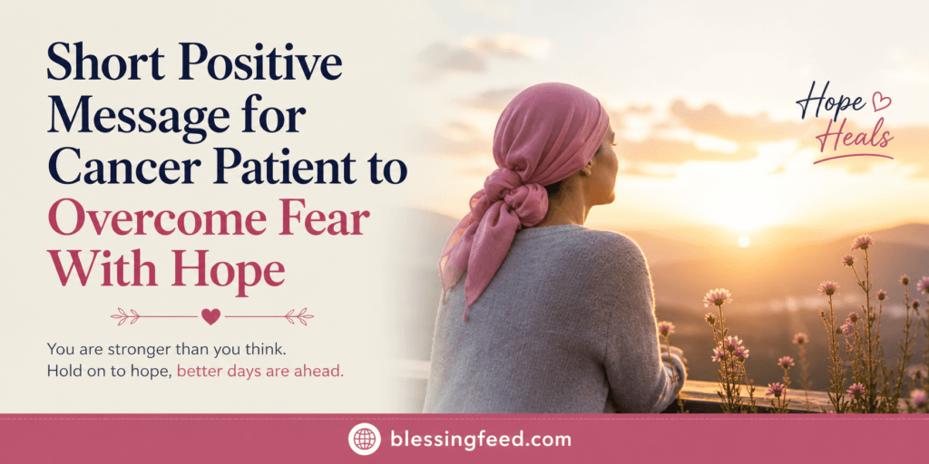 short positive message for cancer patient