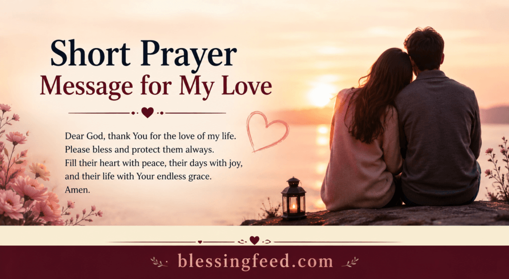 Short Prayer Message for My Love