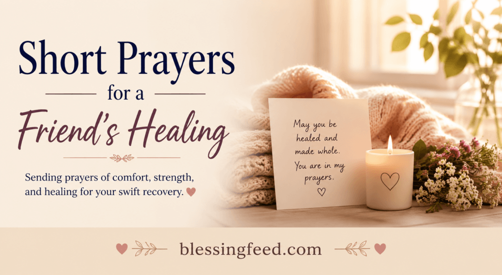 Short Prayers for a Friend’s Healing