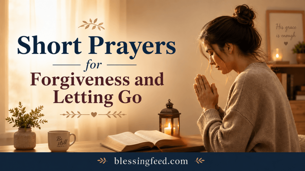 Short Prayers for Forgiveness and Letting Go