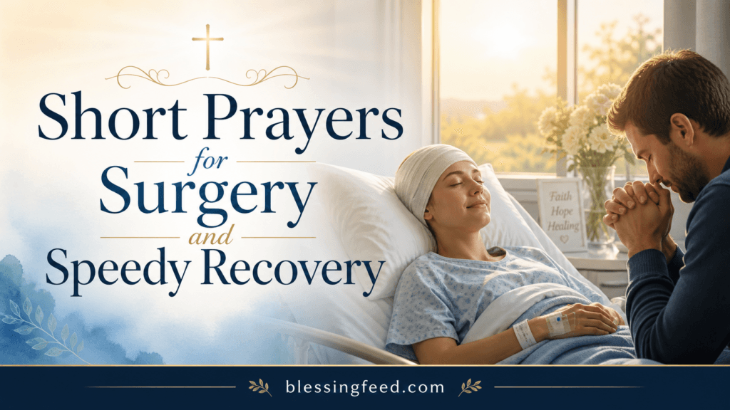 Short Prayers for Surgery and Speedy Recovery