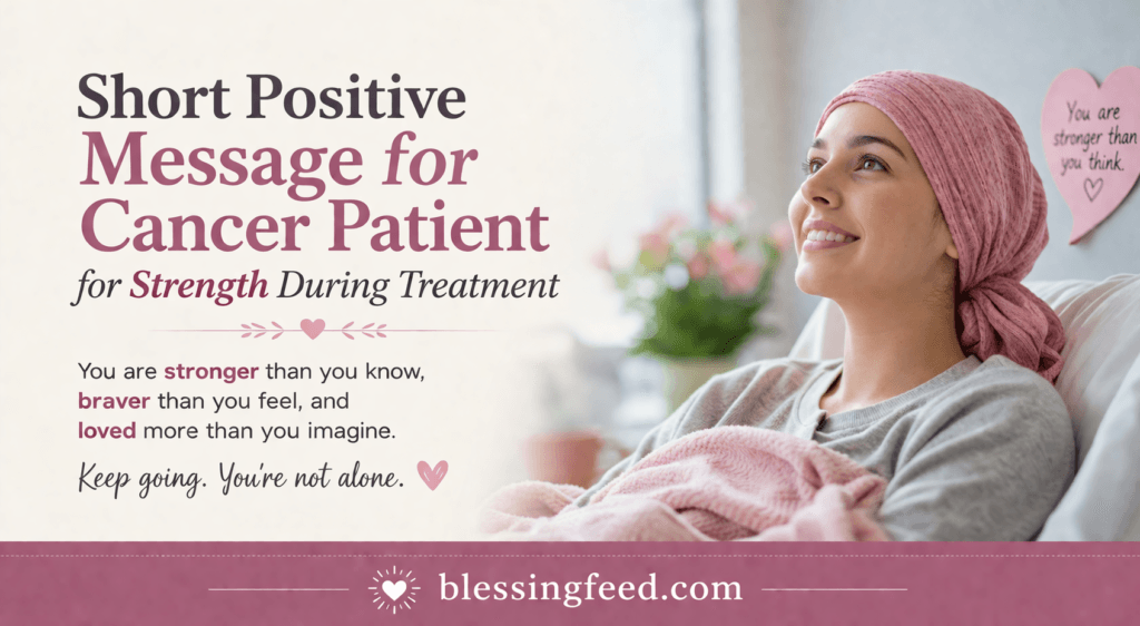 short positive message for cancer patient