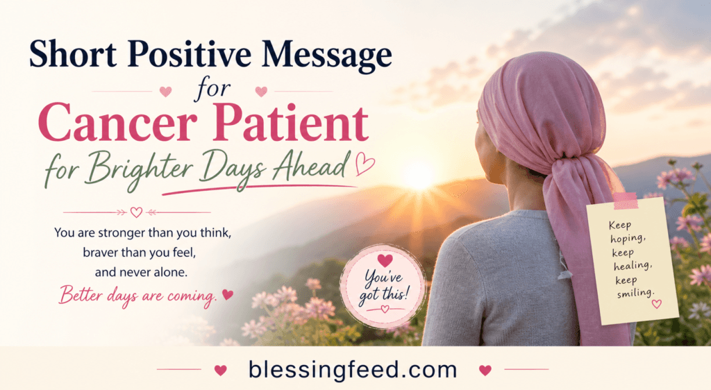 short positive message for cancer patient