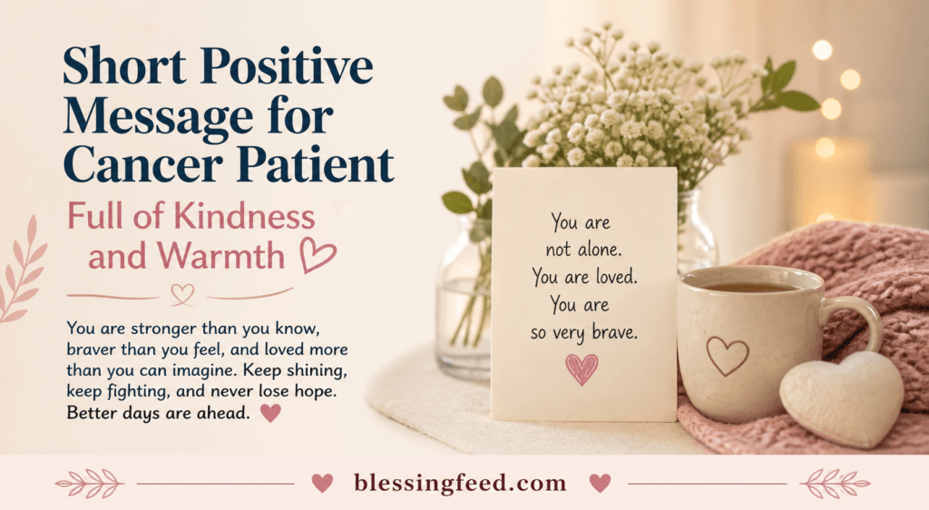 short positive message for cancer patient