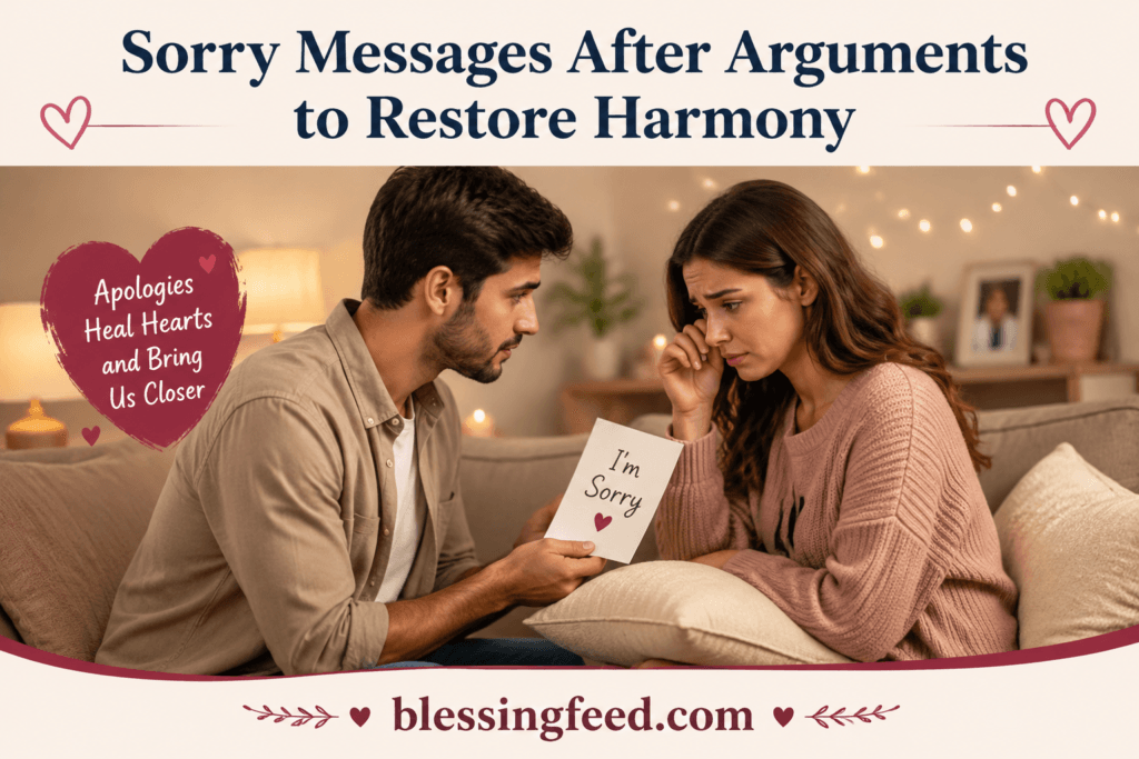 Sorry Messages After Arguments to Restore Harmony