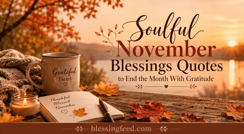 Soulful November Blessings Quotes to End the Month With Gratitude