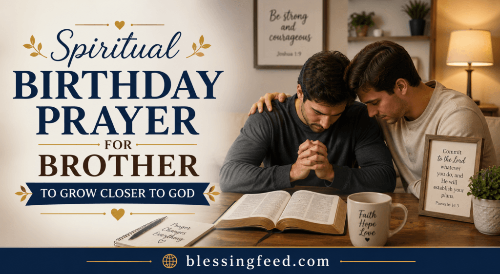 Spiritual Birthday Prayer for Brother to Grow Closer to God
