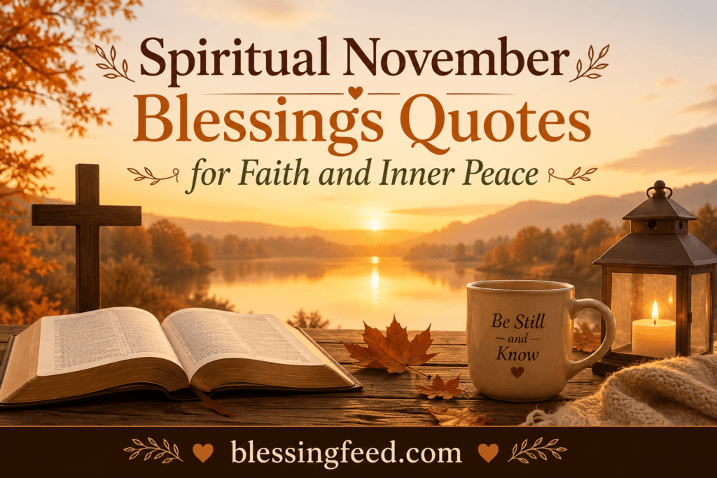 Spiritual November Blessings Quotes for Faith and Inner Peace