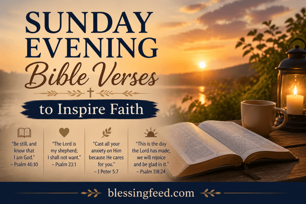 Sunday Evening Bible Verses to Inspire Faith