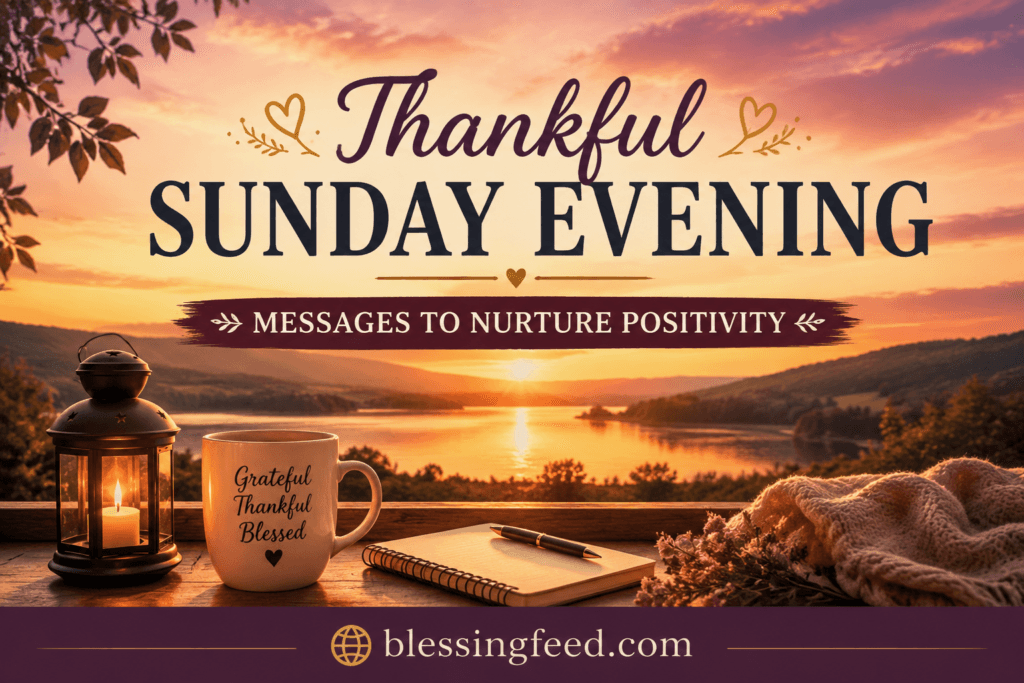 Thankful Sunday Evening Messages to Nurture Positivity