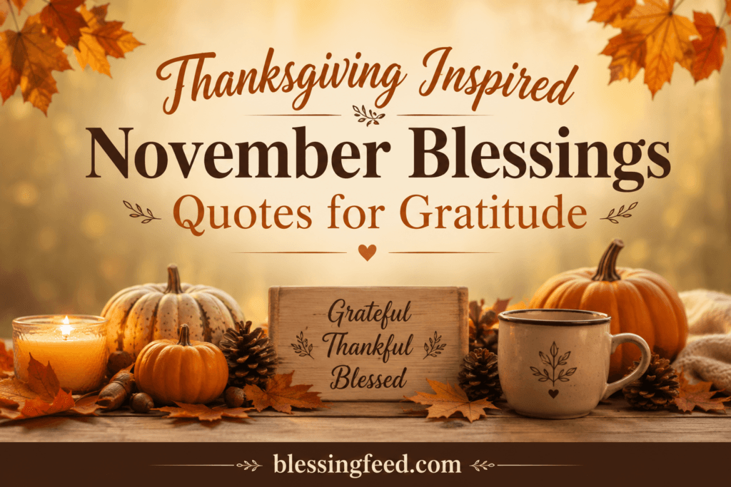 Thanksgiving Inspired November Blessings Quotes for Gratitude
