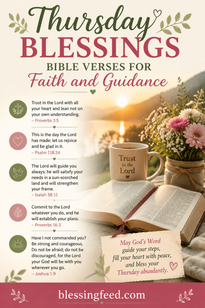Thursday Blessings Bible Verses for Faith and Guidance