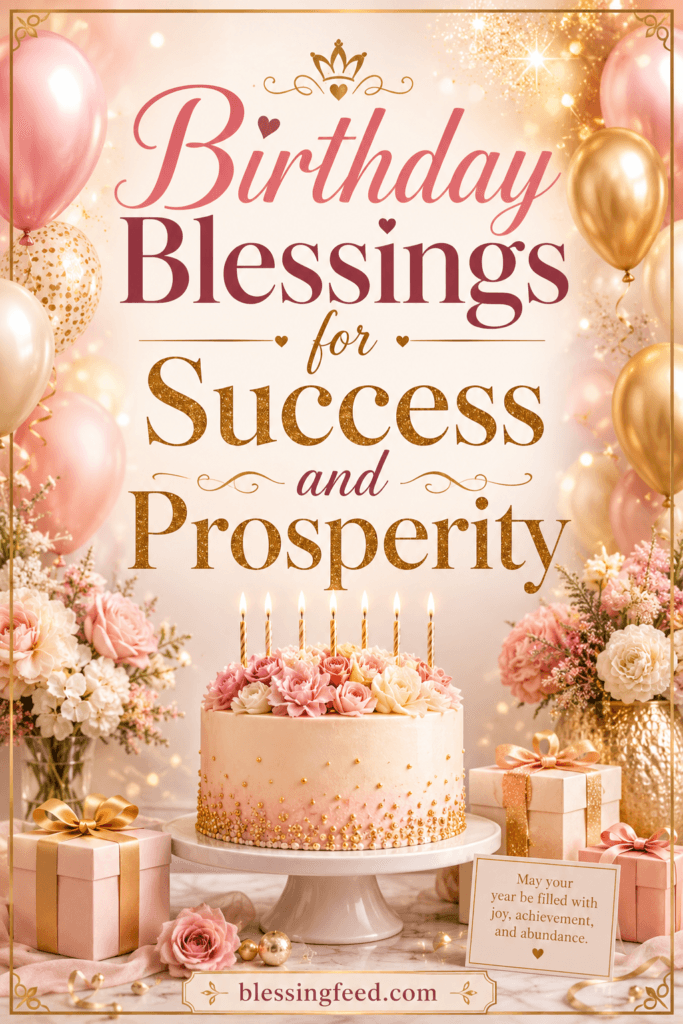 Birthday Blessings for Success and Prosperity