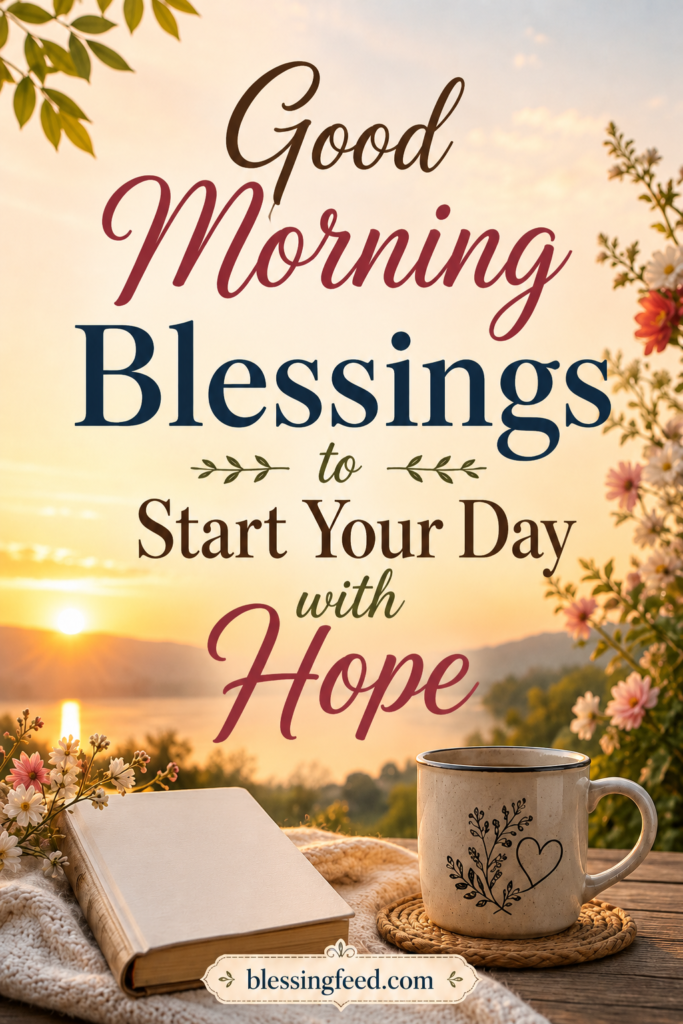 Good morning blessings to start your day with hope and peace
