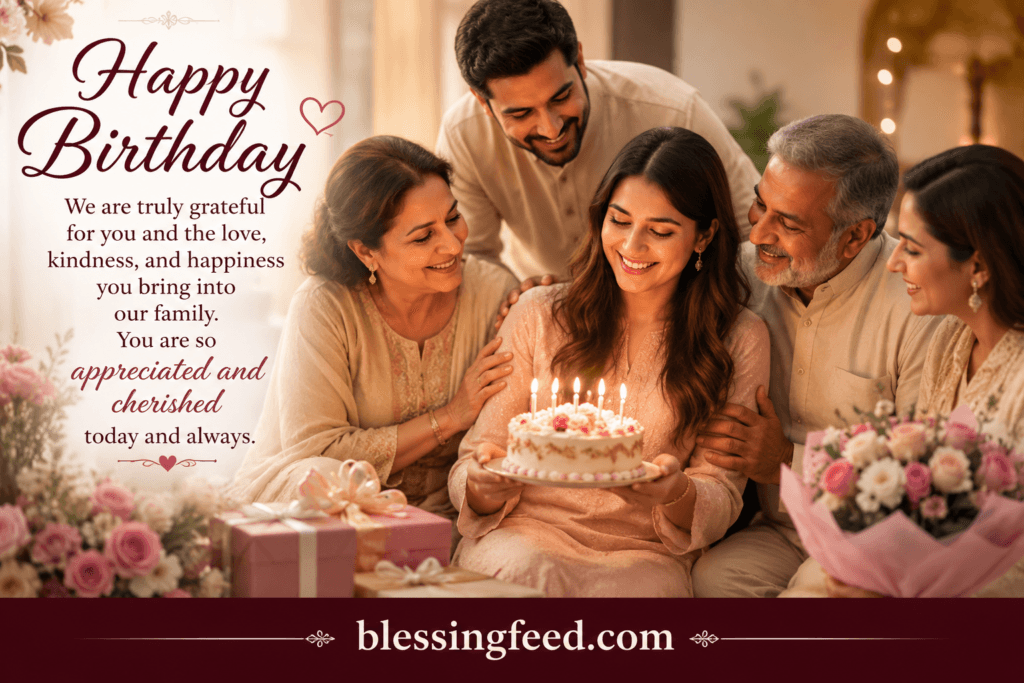 Gratitude-Filled Birthday Wishes for Daughter in Law