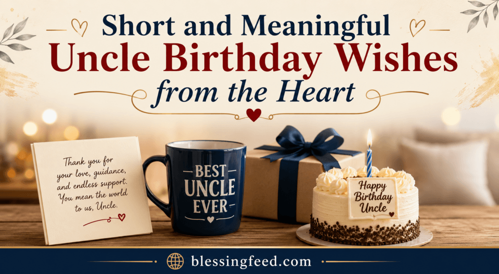 Short and Meaningful Uncle Birthday Wishes from the Heart