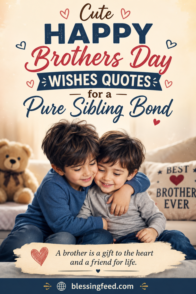 Cute Happy Brothers Day Wishes Quotes for a Pure Sibling Bond