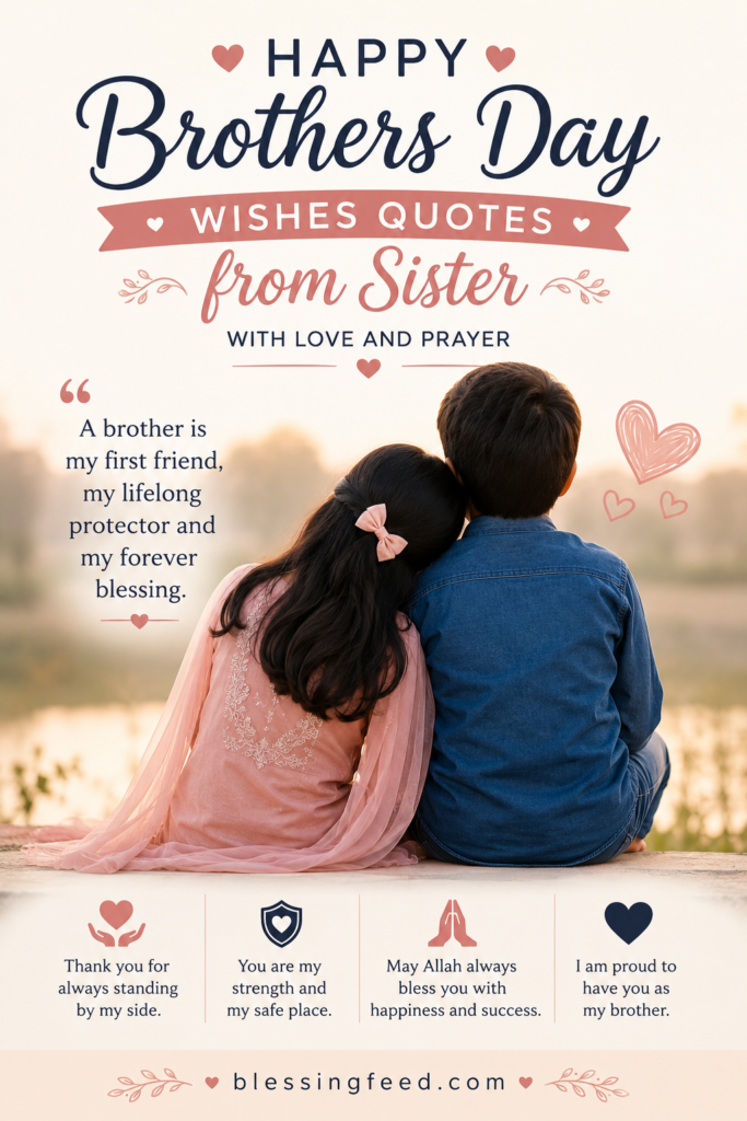 Happy Brothers Day wishes quotes from sister with love prayer and heartfelt blessings