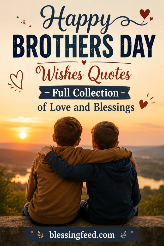 Happy Brothers Day wishes quotes full collection with love and blessings for brother
