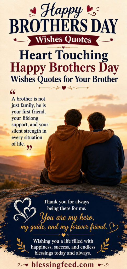 Heart Touching Happy Brothers Day Wishes Quotes for Your Brother 2026