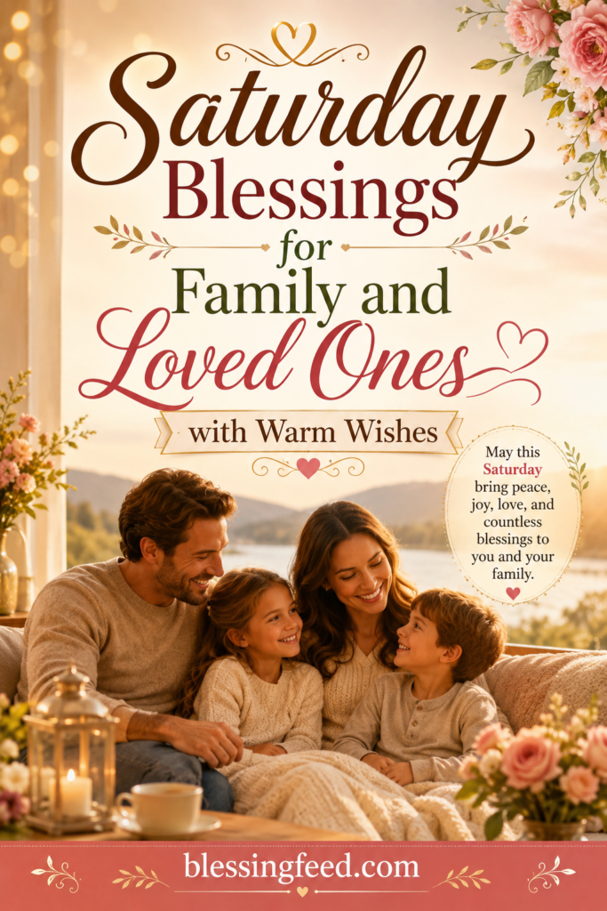 Saturday blessings for family and loved ones with warm wishes