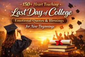 150+ Heart Touching Last Day of College Emotional Quotes & Blessings for New Beginnings