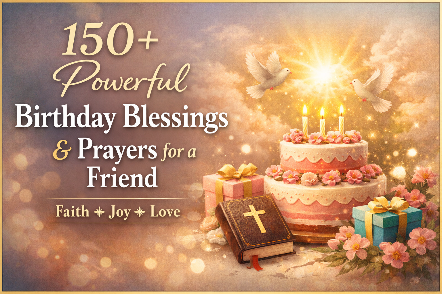 150+ Powerful Birthday Blessings and Prayers for a Friend (Heartfelt Wishes)