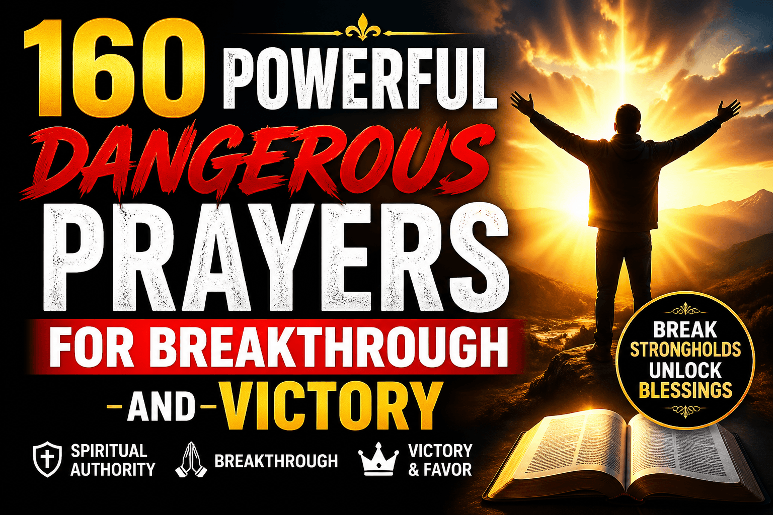 160 Powerful Dangerous Prayers for Breakthrough and Victory