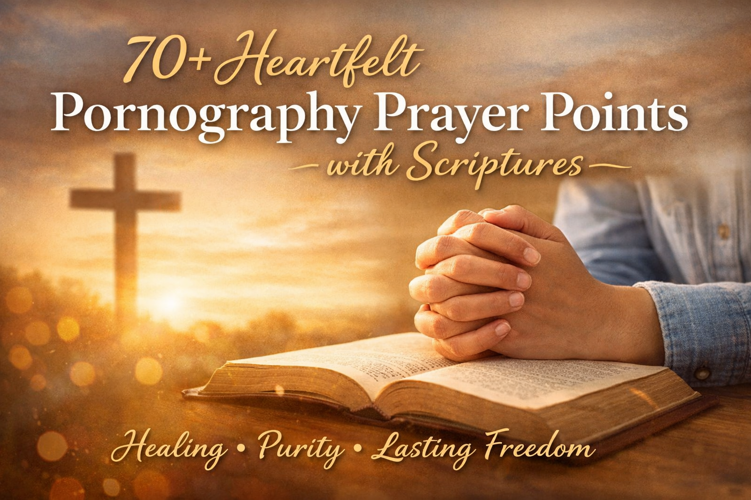 70+ Heartfelt Pornography Prayer Points with Scriptures for Divine Healing,