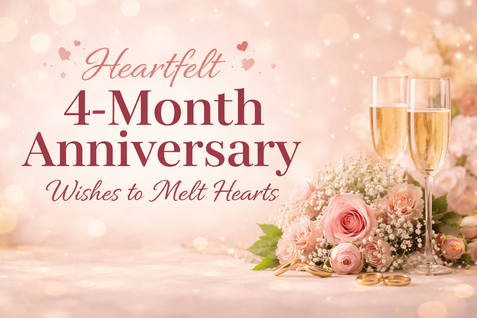Heartfelt 4-Month Anniversary Wishes to Melt Hearts