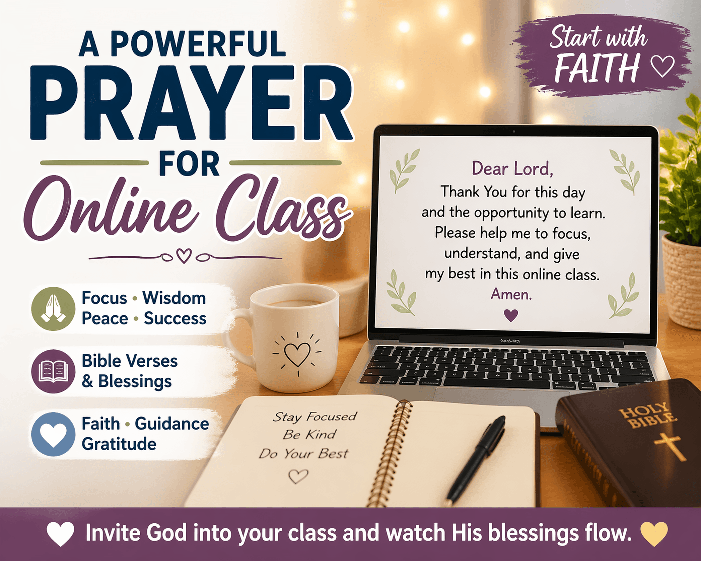 A Powerful Prayer for Your Online Class Journey